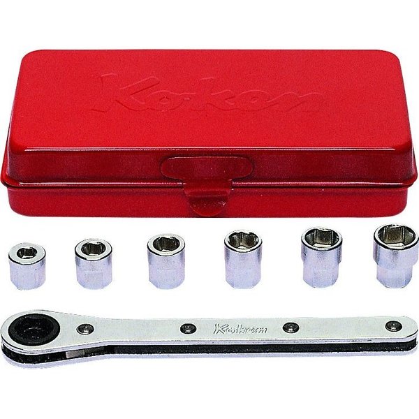 Ko-Ken Socket Set 5-10mm 6 Point 7 pieces 1203